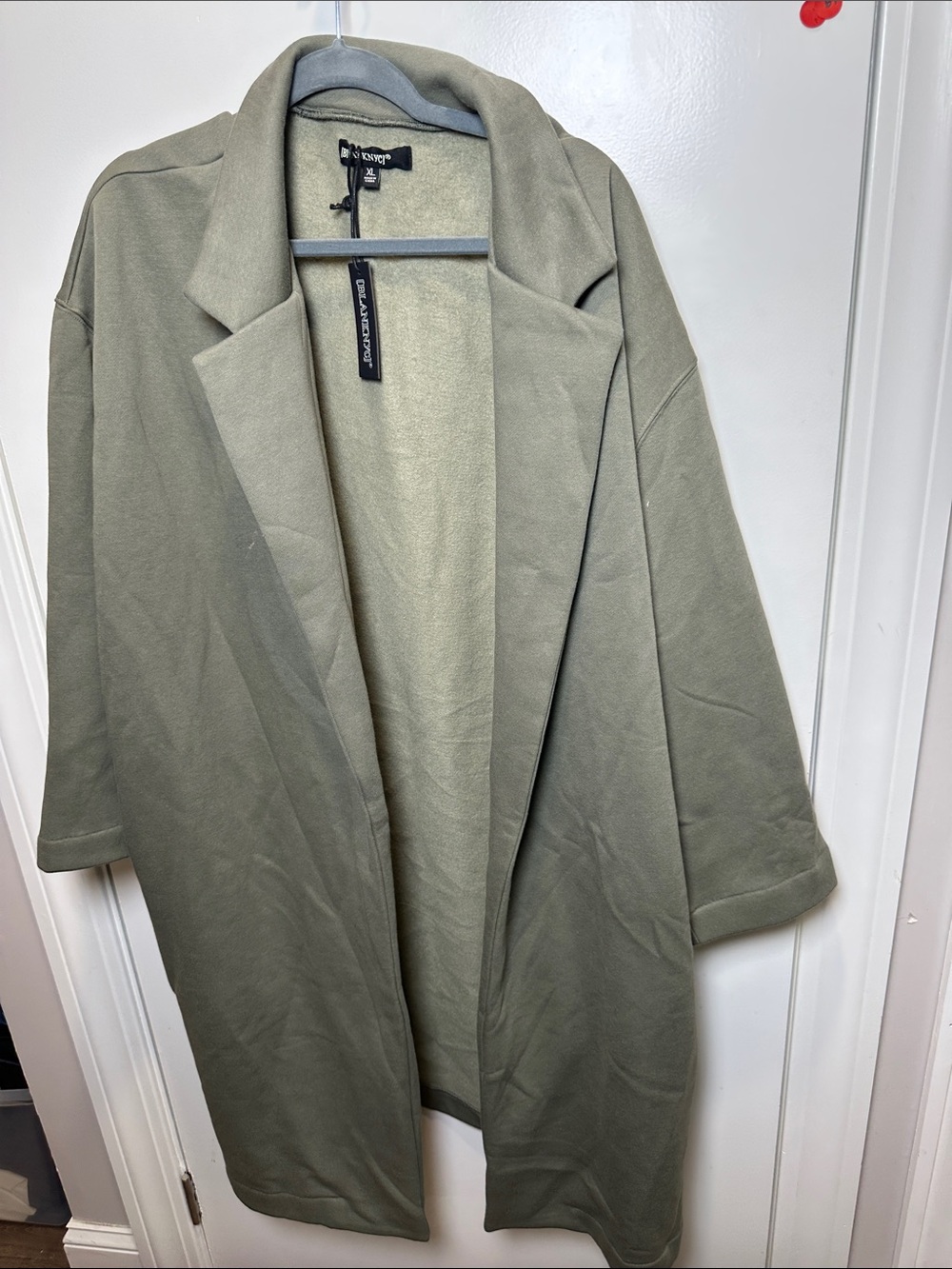 Blank NYC Olive Open-Front Relaxed Trench (52)